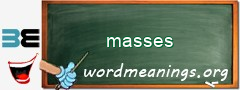 WordMeaning blackboard for masses